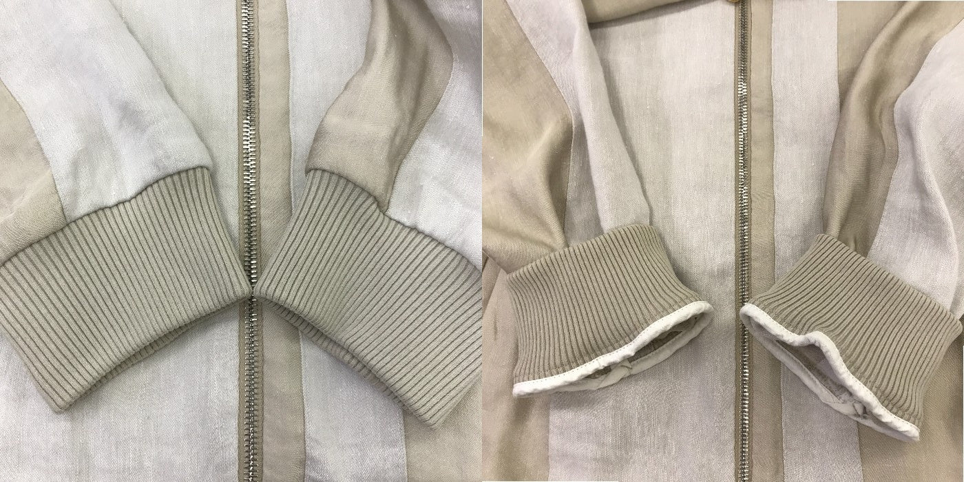 TELA9 テラ 麻混 ブルゾン アウター 秋 春 薄目 レディース 中古 KW1