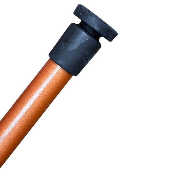 田辺プレス 超軽量合金製 伸縮式杖 かるケイン 柿茶 Lサイズ 85~95cm MGPN-011 杖 高齢者 歩行補助 長さ調整 中古 W４