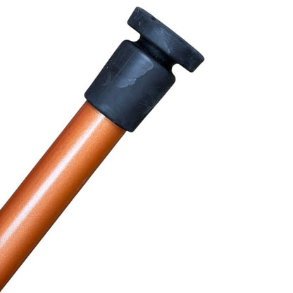 田辺プレス 超軽量合金製 伸縮式杖 かるケイン 柿茶 Lサイズ 85~95cm MGPN-011 杖 高齢者 歩行補助 長さ調整 中古 W４