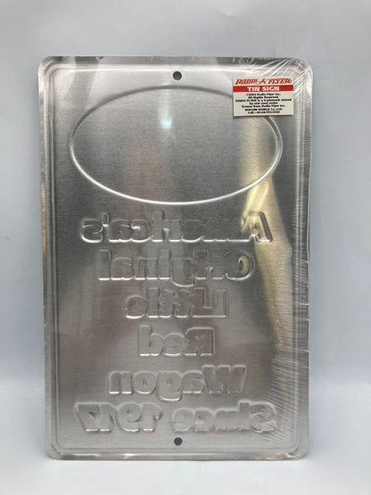 RADIO FLYER  ラジオフライヤー TIN SIGN 看板 プレート 中古 D4