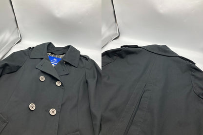 BURBERRY LONDON BLUE LABEL バーバリー ロンドン ブルーレーベル ショート丈 ダブルブレストコート サイズ38 中古 D4