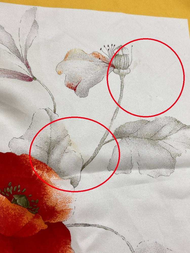 GUCCI グッチ スカーフ シルク100％ フローラ 花柄 中古 D4