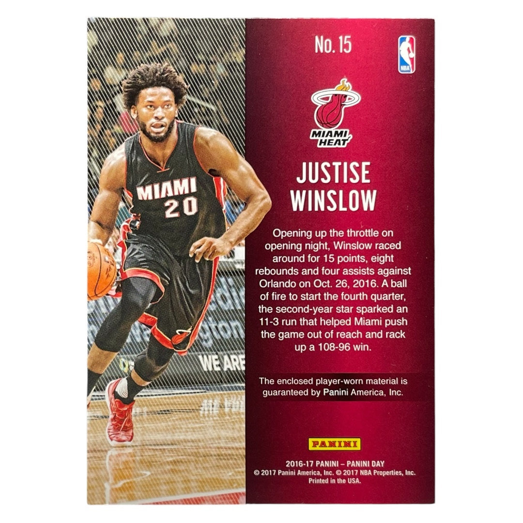 PANINI NBAカード PANINI DAY JUSTISE WINSLOW MIAMI HEAT #15 中古 IT2