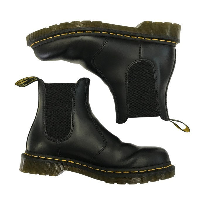 Dr.Martens ドクターマーチン チェルシーブーツ レディース サイドゴア 定番 イエローステッチ ブラック UK6(25cm) 2976 中古 T1