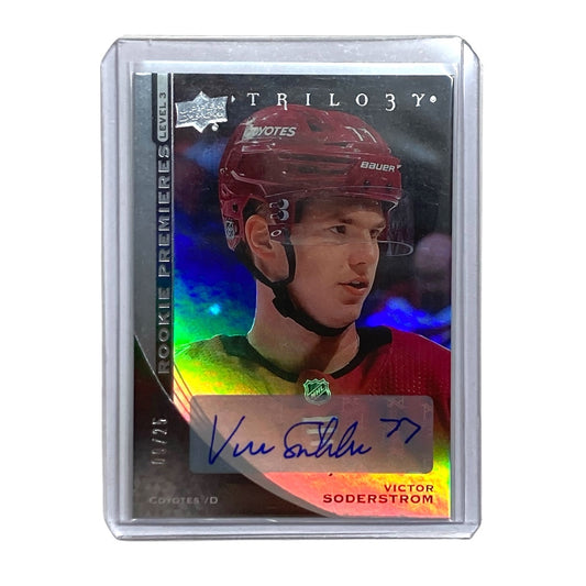 UPPER DECK NHLカード TRILOGY VICTOR SODERSTROM COYOTES 09/25 #143 中古 IT2