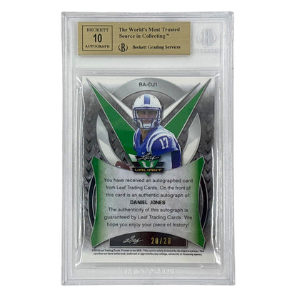 Leaf NFLカード VALIANT DANIEL JONES 20/20 #BA-DJ1 中古 IT1