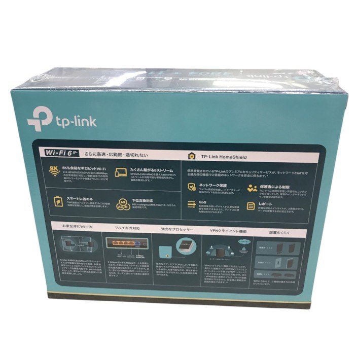 TP-Link WiFi ルーター 4804 + 1148Mbps Wi-Fi 6 AX6000 2.5Gbps WAN/LANポートx1 縦型 IPv6 IPoE VPN OneMesh対応 Archer AX80/A 中古 Y1