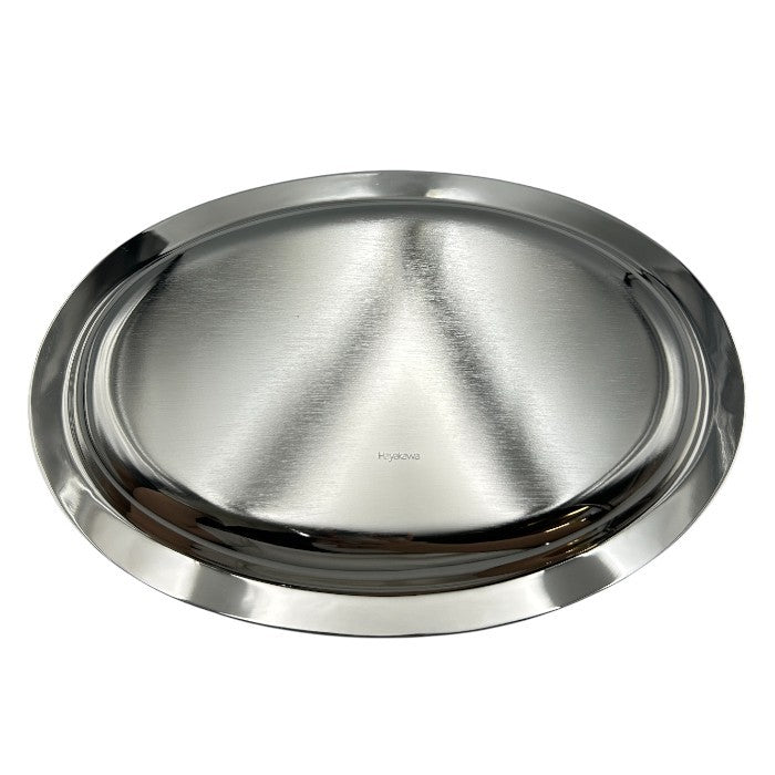 未使用品 早川シルバー 菊緑ローズ クリーマートレイ 06-44 洋食器 銀メッキ おしゃれ お盆 中古 W４