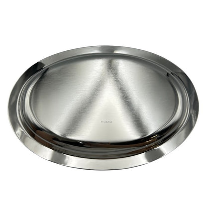 未使用品 早川シルバー 菊緑ローズ クリーマートレイ 06-44 洋食器 銀メッキ おしゃれ お盆 中古 W４