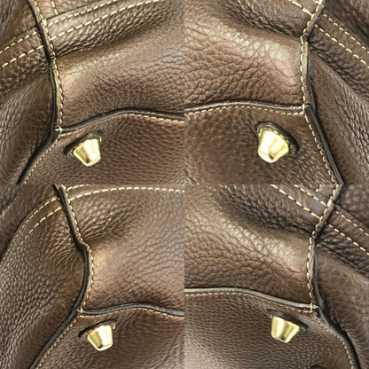 COACH コーチ ハンドバッグ レディース レザー トートバッグ ベルトデザイン ブラウン 10212 中古 T1