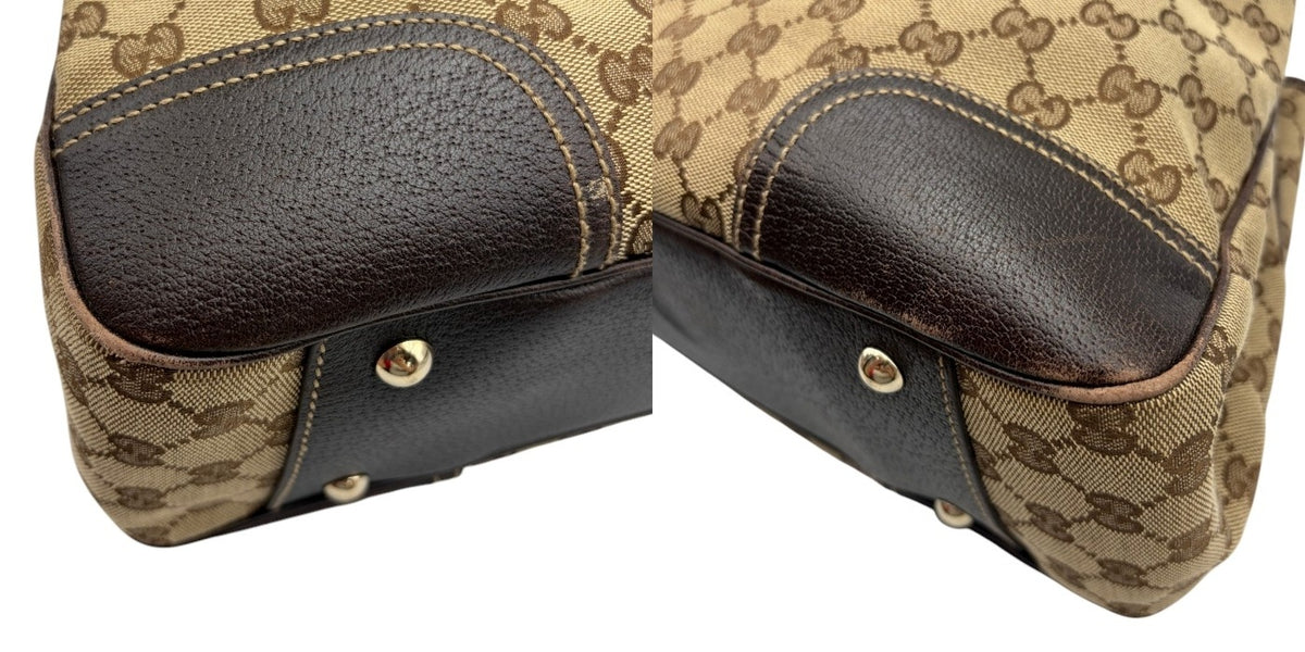 グッチ GUCCI プリンシー GGキャンバス トートバッグ 163805 鞄 ブランド レディース レザー おしゃれ 中古 W４