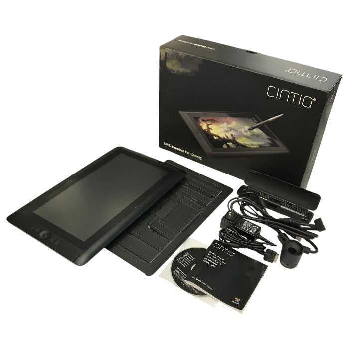 Wacom ワコム Cintiq 13HD ペンタブレット ブラック 13.3型 フルHD液晶 お絵かき 液タブ DTK-1301/K0 中古 T1