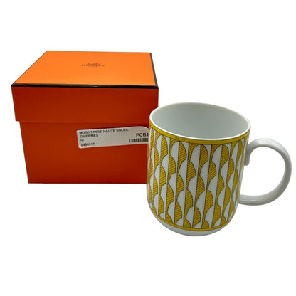 未使用品 SOLEILD’HERMES ソレイユ ドゥ エルメス マグカップ No.1 046031P ブランド 洋食器 幾何学模様 おしゃれ 中古 W４