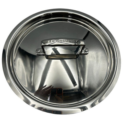 LE CREUSET ル・クルーゼ 4.0L 20cm 両手 鍋 ステンレス 調理器具 料理 IH 直火 キッチンツール 中古 W４