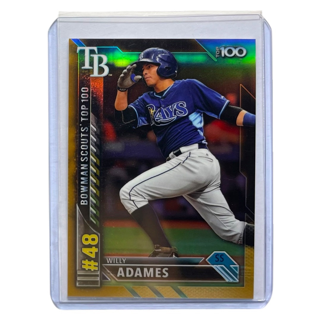 TOPPS MLBカード BOWMAN CHROME WILLY ADAMES TAMPA BAY RAYS /50 #BTP-48 中古 IT2