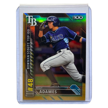 TOPPS MLBカード BOWMAN CHROME WILLY ADAMES TAMPA BAY RAYS /50 #BTP-48 中古 IT2