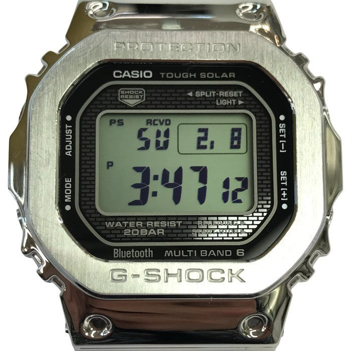 G-SHOCK FULL METAL 5000 SERIES 腕時計 メンズ デジタル タフソーラー 電波 Bluetooth スクエア GMW-B5000D-1JF 中古 T1