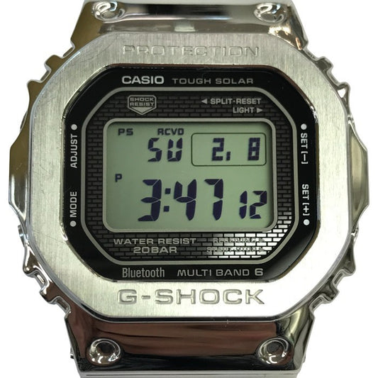 G-SHOCK FULL METAL 5000 SERIES 腕時計 メンズ デジタル タフソーラー 電波 Bluetooth スクエア GMW-B5000D-1JF 中古 T1