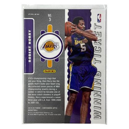 PANINI NBAカード CONTENDERS OPTIC PRIZM ROBERT HORRY LOS ANGELES LAKERS #3 中古 IT1