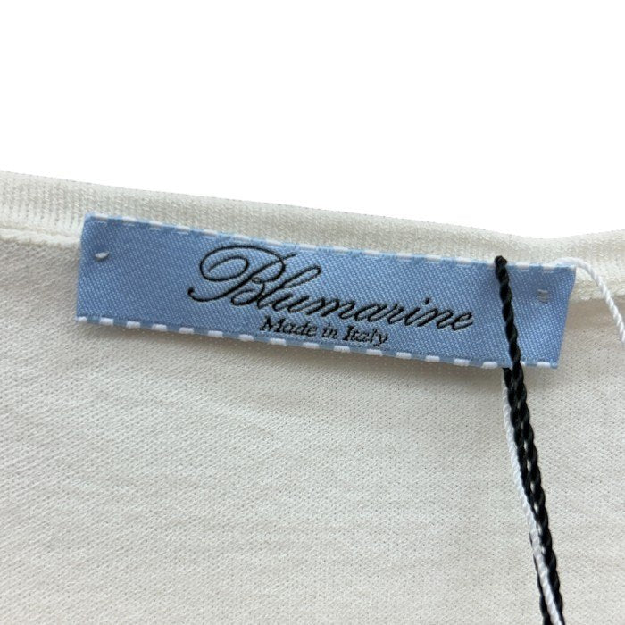 未使用品 Blumarine ブルマリン スワロフスキーボタン カーディガン WL0213316 38 トップス ホワイト レディース おしゃれ 秋 冬 中古 W４