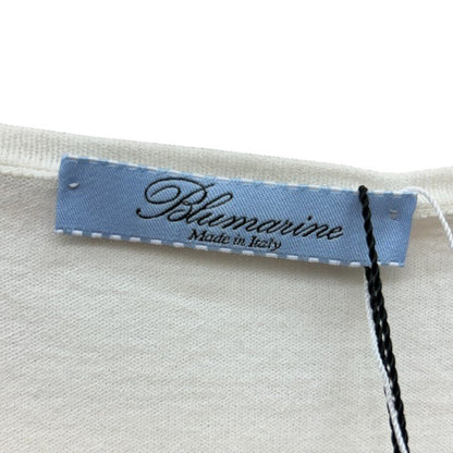 未使用品 Blumarine ブルマリン スワロフスキーボタン カーディガン WL0213316 38 トップス ホワイト レディース おしゃれ 秋 冬 中古 W４