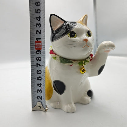 未使用品 薬師窯 YAKUSHIGAMA うちの招き猫 みけ 7876 中古 H4