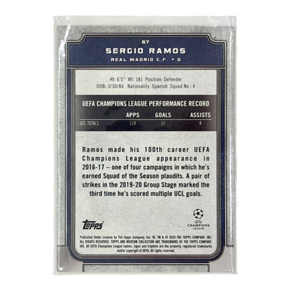 TOPPS サッカーカード MUSEUM COLLECTION SERGIO RAMOS REAL MADRID #67 中古 IT1