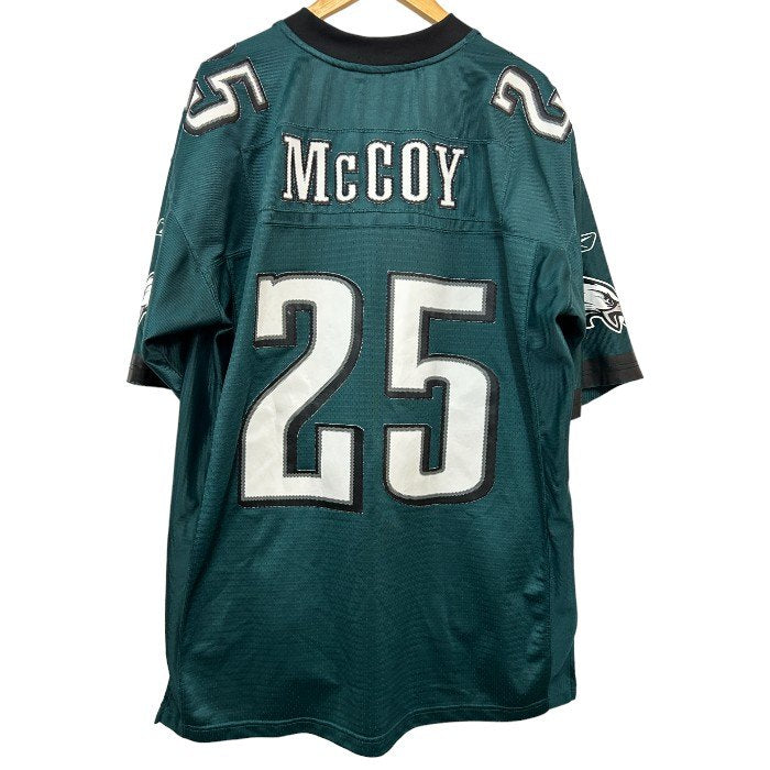 Reebok リーボック ONFIELD フットボールシャツ イーグルス XL EAGLES レショーン・マッコイ  McCOY 半袖 シャツ ユニフォーム 中古 W４