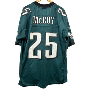 Reebok リーボック ONFIELD フットボールシャツ イーグルス XL EAGLES レショーン・マッコイ  McCOY 半袖 シャツ ユニフォーム 中古 W４
