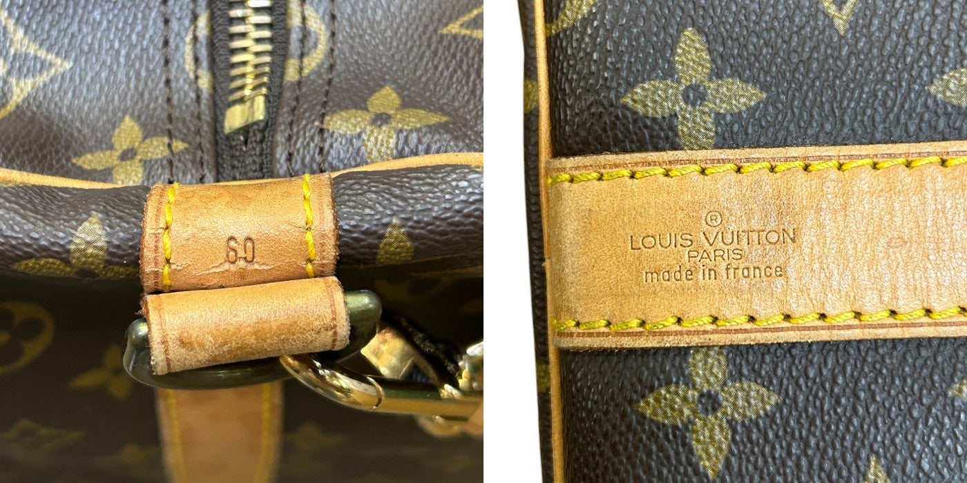 LOUIS VUITTON ルイヴィトン モノグラム キーポル バンドリエール 60 ボストンバッグ M41412 ショルダー ハンドバッグ 大きい 旅行 ブランド 鞄 中古 W４