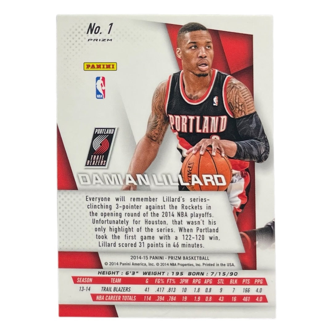 PANINI NBAカード PRIZM DAMIAN LILLARD TRAIL BLAZERS #1 中古 IT2