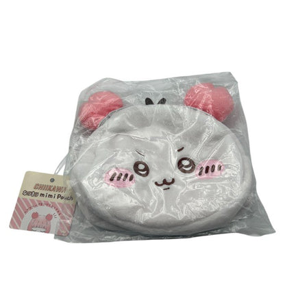未使用品 ちいかわ なりきり mini Pouch ちいかわ ハチワレ うさぎ セット ヘアクリップ カニ かわいい キャラクター 中古 W４