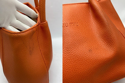 miu miu ミュウミュウ レザーハンドバッグ レディース 中古 D4