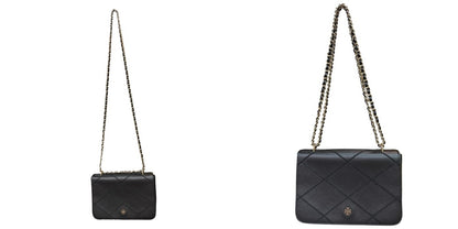 TORY BURCH トリーバーチ チェーンショルダーバッグ ブラック 鞄 ハンドバッグ 肩掛け 斜め掛け ブランド 中古 W４