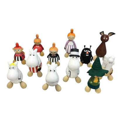 MOOMIN ムーミン ツボ押し 人形 12体セット PUULELUT 木製 フィギュア マッサージャー ※ばら売り不可 中古 T1