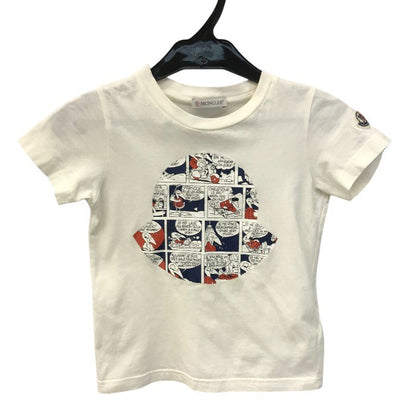 MONCLER モンクレール Tシャツ キッズ 半袖 コットン コミック柄 漫画 ホワイト 104cm D19548018350 中古 T1