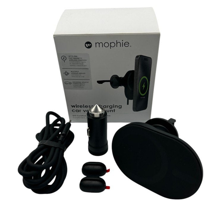 mophie wireless charging car vent mount 充電器 ワイヤレス 充電 カーベントマウント 車載用 中古 W４
