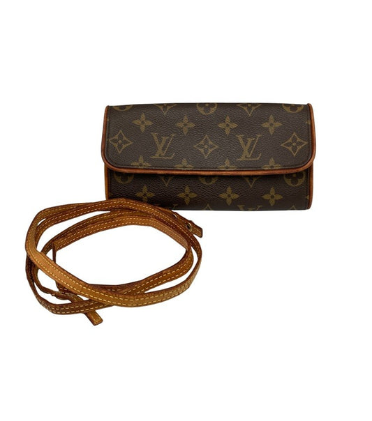 LOUIS VUITTON ルイヴィトン モノグラム ポシェットツイン PM ショルダーバッグ M51854 中古 D4