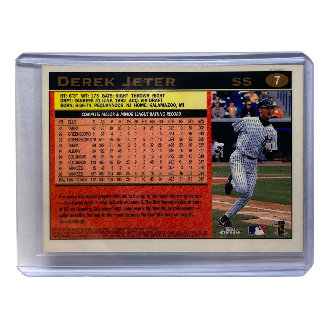 TOPPS MLBカード CHROME DEREK JETER YANKEES #7 中古 IT2