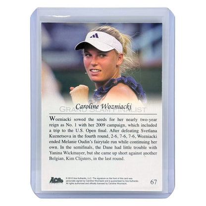 Ace テニスカード GRAND SLAM FINALIST CAROLINE WOZNIACKI #67 中古 IT1