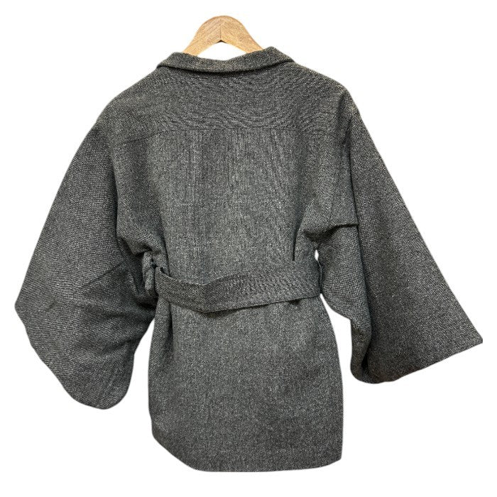 SOUSOU ソウソウ 角袖外套 短丈 コート F アウター レディース 冬 日本製 京都 中古 W４