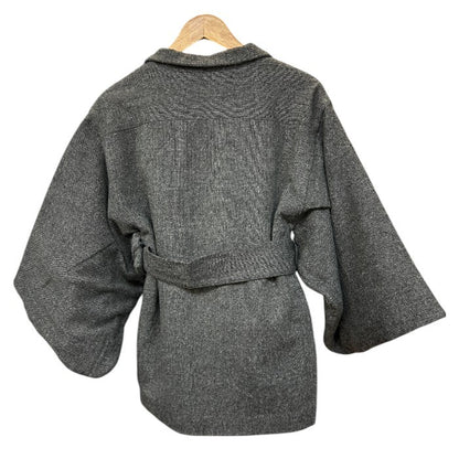 SOUSOU ソウソウ 角袖外套 短丈 コート F アウター レディース 冬 日本製 京都 中古 W４