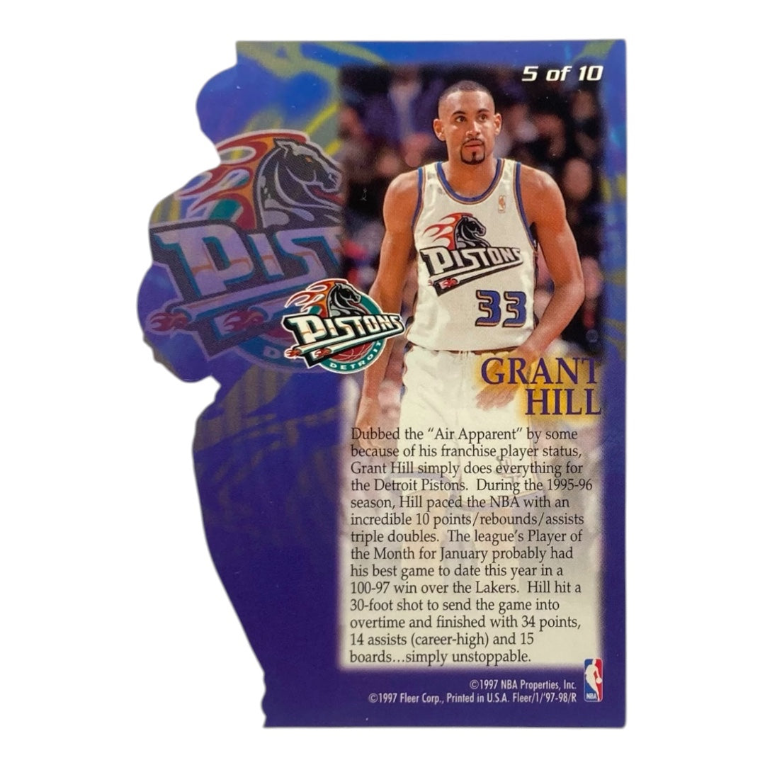 FLEER NBAカード FRANCHISE FUTURES DIE CUT GRANT HILL DETROIT PISTONS #5 中古 IT2