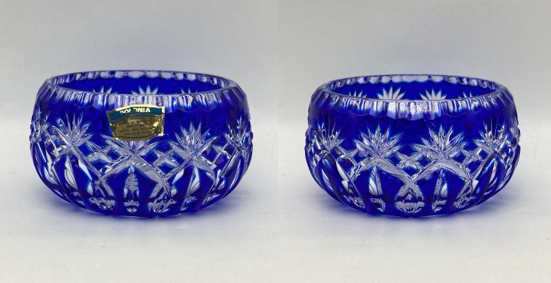 POLONIA ポロニア クリスタルガラス ボウル 2点セット 中古 D4