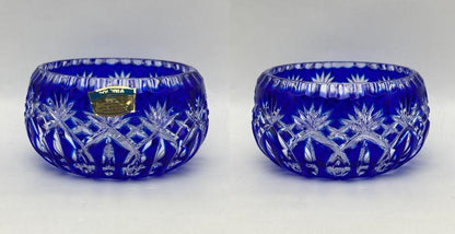 POLONIA ポロニア クリスタルガラス ボウル 2点セット 中古 D4