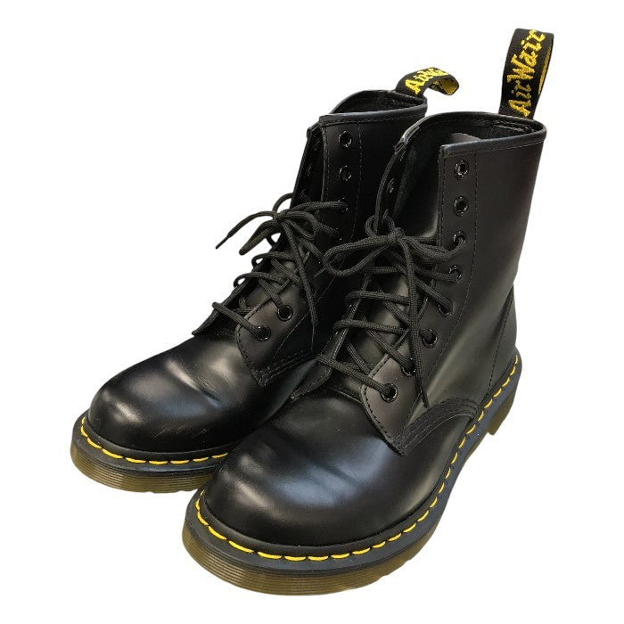 Dr.Martens ドクターマーチン 8ホールブーツ レディース レザー レースアップ 定番 ブラック UK6(25cm) 11821 中古 T1