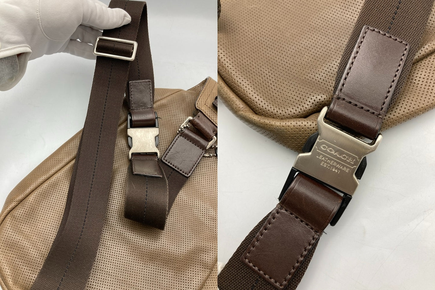 COACH コーチ トンプソン ボディバッグ スリングバッグ 70716 中古 D4