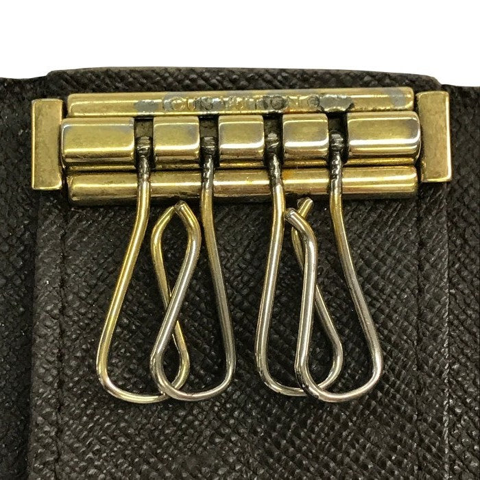 LOUIS VUITTON ルイヴィトン ダミエ ミュルティクレ4 キーケース ユニセックス 4連 コンパクト ブラウン N62631 中古 T1
