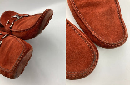 LOUIS VUITTON ルイヴィトン スエード ドライビングシューズ サイズ7 メンズ 中古 D4