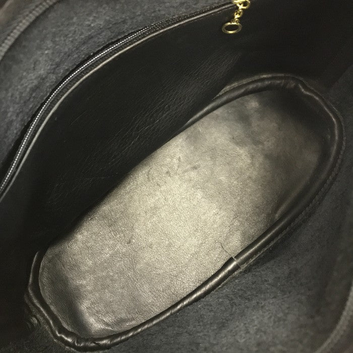 COACH コーチ ショルダーバッグ ユニセックス レザー シンプル フラップ 斜め掛け 男女兼用 オールド ブラック 4150 中古 T1